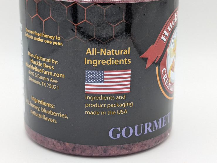 1 LB - Blueberry Creamed Honey - All Natural Ingredients