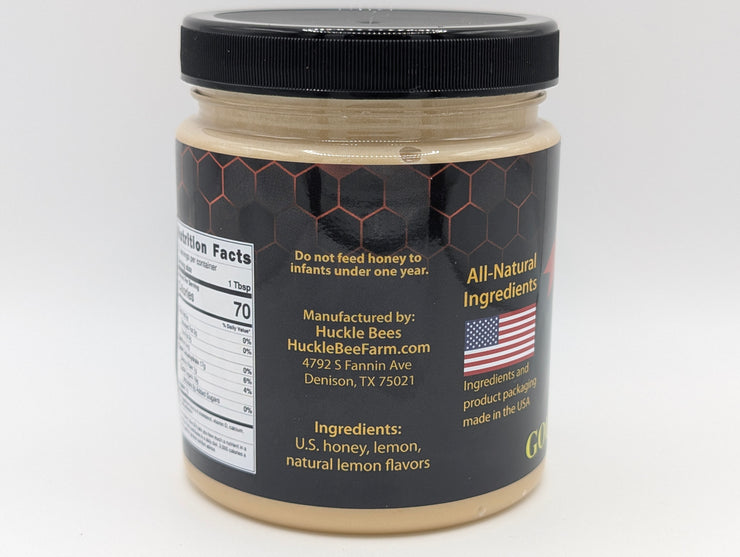 1 LB - Lemon Creamed Honey - All Natural Ingredients