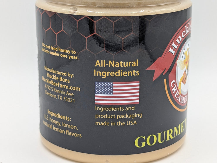 1 LB - Lemon Creamed Honey - All Natural Ingredients