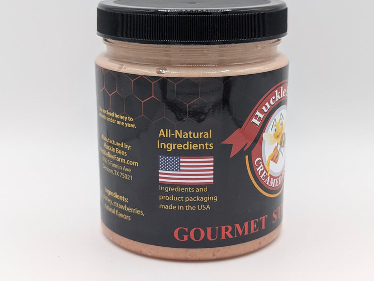 1 LB - Strawberry Creamed Honey - All Natural Ingredients