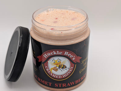 1 LB - Strawberry Creamed Honey - All Natural Ingredients